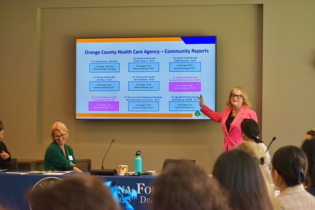 Supervisor Foley at Roundtable on Status of Women and Girls in Orange County
